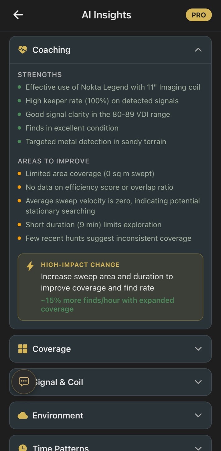 AI-powered hunt insights and coaching