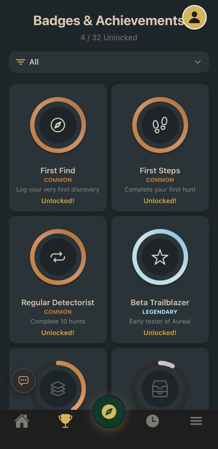 Badges and achievements