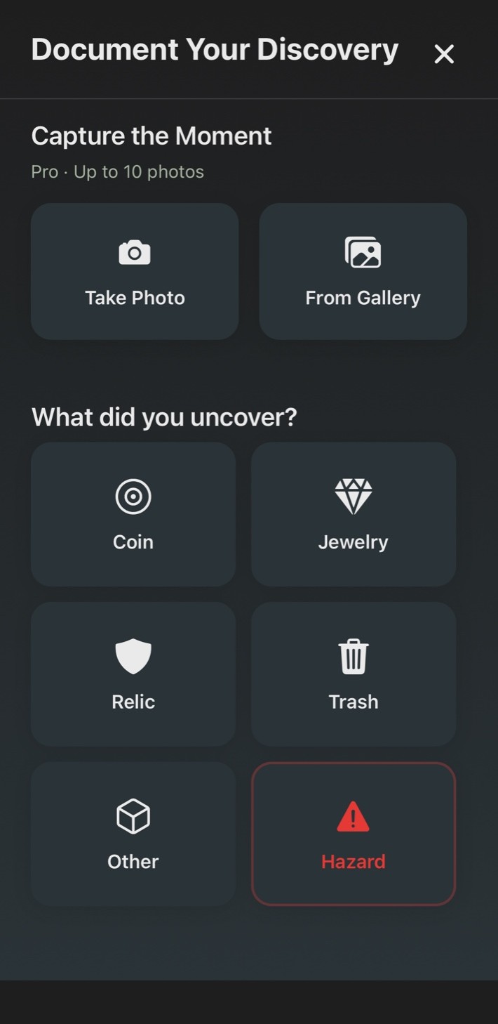 Find logging with categories and photos